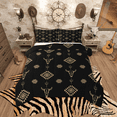 thumbnail image 1 of Castle Fairy Bull Skull 2pcs Bedding Comforter Set,Tribal Aztec Twin Comforter Sets,Black Golden Breathable Bedding Set,Luxury Teenager Bedroom Decor,Reversible, 1 of 8
