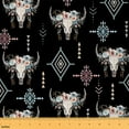 thumbnail image 1 of Castle Fairy Bull Skull Fabric by the Yard 5 Yard,Bohemian Aztec Sewing Fabric,Chic Flower Fabric for Sewing,Luxury Teens Bedroom Decor, 1 of 6