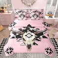 thumbnail image 1 of Castle Fairy Bull Skull Twin Bedding Sets,Tribal Aztec Bedding Comforter Set, 1 of 8