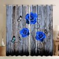 thumbnail image 1 of Castle Fairy Butterfly Rose Curtains Pack of 2 (42x84 Each),Romantic Curtains Blackout, 1 of 6