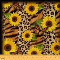 thumbnail image 1 of Castle Fairy Butterfly Sunflower Fabric by the Yard 1 Yard,Leopard Tiger Print Home Decor Fabric by the Yard,Abstract Rustic Room Decor Fabric by the Yard,Luxury Teenagers Bedroom Decor, 1 of 6