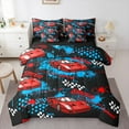 thumbnail image 1 of Castle Fairy Car Twin Bedding Sets for Children Teens,Speed Sport Bedding Comforter Set, 1 of 8