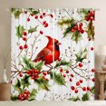 thumbnail image 1 of Castle Fairy Cardinal Bird Blackout Curtains Set of 2 (52x84 Each) for For Teens Girls Boys,Christmas Red Sparrows Window Curtains,Xmas Festival Theme Curtains and Drapes,Super Cozy Room Decor, 1 of 6