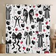 thumbnail image 1 of Castle Fairy Cartoon Bow Tie Black Out Curtains for Teens Boys Girls,Cute Cherry Curtains Pack Of 2 (42X63 Each),Polka Dots Bedroom Curtains,Ultra Soft Home Decor, 1 of 6