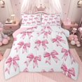 thumbnail image 1 of Castle Fairy Cartoon Bowtie Twin Comforter Sets,Bling Ribbon Bow Knot Bedding Set, 1 of 8
