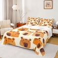 thumbnail image 1 of Castle Fairy Cartoon Capybara Twin Sheet Sets for Preppy Kids,Kawaii Animal Bedding, 1 of 7