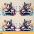 thumbnail image 1 of Castle Fairy Cartoon Cat Fabric by the Yard 10 Yards for Teens,Teal Gamepads Room Decor Fabric by the Yard,Graffiti Splash Fabric for Sewing,Microfiber Bedroom Decor, 1 of 6