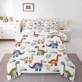 thumbnail image 1 of Castle Fairy Cartoon Dinosaur Full Size Comforter Sets,Animal Dino Bedding Sets, 1 of 8