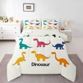 thumbnail image 1 of Castle Fairy Cartoon Dinosaur Queen Comforter Set,Cute Animal Bedding Comforter Set, 1 of 8