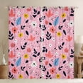 thumbnail image 1 of Castle Fairy Cartoon Flowers Black Out Curtains,Floral Curtains Pack of 2 (42x63 Each), 1 of 6