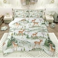 thumbnail image 1 of Castle Fairy Cartoon Jungle Deer Queen Comforter Set,Animal Hunting Bedding Comforter Set, 1 of 8