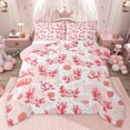 thumbnail image 1 of Castle Fairy Cartoon Pink Axolotl Full Size Comforter Sets,Cute Ocean Animal Bedding Sets, 1 of 8