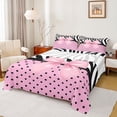 thumbnail image 1 of Castle Fairy Cartoon Pink Bow Knot Twin Sheet Sets,Polka Dots Bedding, 1 of 7