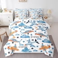 thumbnail image 1 of Castle Fairy Cartoon Plane Bedding Comforter Set,Transportation Theme Full Bedding Set, 1 of 8