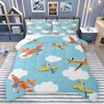thumbnail image 1 of Castle Fairy Cartoon Plane Full Size Comforter Sets 3-Piece for Boys Girls,Kawaii Aircraft Bedding Comforter Set,Transportation Theme Lightweight Bedding Sets,Ultra Soft Home Decor,Reversible, 1 of 8