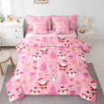 thumbnail image 1 of Castle Fairy Cartoon Santa Claus Snowman Bedding Comforter Set 7-Piece for Kids Child,Xmas Gingerbread Man King Bedding Sets,Merry Christmas Tree Ultra Soft Bed Sheets,Super Cozy Room Decor, 1 of 8