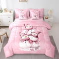 thumbnail image 1 of Castle Fairy 7-Piece Snowman Xmas Twin Bedding Comforter Set, 1 of 8