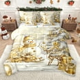 thumbnail image 1 of Castle Fairy Cartoon Snowman Deer Boy Girl 7-Piece Twin Bedding Sets,Merry Christmas Xmas Bedding Comforter Set,Happy New Year Breathable Sheet Sets,Luxury Bedroom Decor, 1 of 8