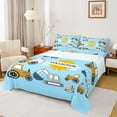 thumbnail image 1 of Castle Fairy Cartoon Truck 4-Piece Full Size Sheets for Children,Construction Vehicles Bed Sheets,Equipment Car Lightweight Sheet Sets,Luxury Bedroom Decor, 1 of 7