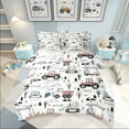 thumbnail image 1 of Castle Fairy Cartoon Truck 7pcs Bedding Comforter Set for Kids,Construction Vehicles Queen Bedding Sets Super Cozy,Equipment Car Queen Sheet Sets,Lightweight Room Decor, 1 of 8