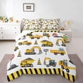 thumbnail image 1 of Castle Fairy Cartoon Truck Twin Comforter Sets,Stripes Bedding Set,Car Bedding Set, 1 of 8