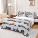 Castle Fairy Cartoon Vintage Train Bed Sheets 4pcs for Kids, Colorful ...