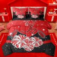 thumbnail image 1 of Castle Fairy Cheerleading Cheerleader Twin Bedding Sets 7-Piece for Girls,Girly Dreamy Dance Bedding Comforter Set Microfiber,Bling Glitter Breathable Sheet Sets,Microfiber Bedroom Decor,Reversible, 1 of 8