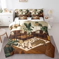 thumbnail image 1 of Castle Fairy Cheetah Animal Bedding Comforter Set,Old Fashion Full Bedding Set, 1 of 8