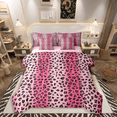 thumbnail image 1 of Castle Fairy Cheetah Print Girl 7-Piece Twin Bedding Sets,Black Pink Bedding Comforter Set,Abstract Gradient Breathable Sheet Sets,Super Cozy Room Decor, 1 of 8