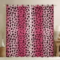 thumbnail image 1 of Castle Fairy Cheetah Print Girl Black Out Curtains,Black Pink Curtains Pack of 2 (42x63 Each),Abstract Gradient Bedroom Curtains,Super Cozy Room Decor, 1 of 6