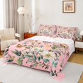 thumbnail image 1 of Castle Fairy Chic Floral Flowers 4 Pieces Queen Sheet Sets for Female Men Women,Flying Butterfly Ultra Soft Flat Sheet,Retro Vintage Aesthetic Queen Fitted Sheet,Ultra Soft Home Decor, 1 of 7