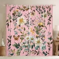 thumbnail image 1 of Castle Fairy Chic Floral Flowers Curtains Pack of 2 (42x84 Each) for Female Men Women,Flying Butterfly Curtains Blackout,Retro Vintage Aesthetic Bedroom Curtains,Ultra Soft Home Decor, 1 of 6