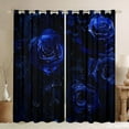 thumbnail image 1 of Castle Fairy Chic Floral Rose Blackout Curtains Set of 2 (52x84 Each) for Female Men Women,Vintage Aesthetic Window Curtains,Romantic Flowers Curtains and Drapes,Microfiber Bedroom Decor, 1 of 6
