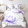 thumbnail image 1 of Castle Fairy Chic Purple Flower Boy Girl 7-Piece Twin Bedding Sets,Spring Graden Bedding Comforter Set,Botanical Plants Breathable Sheet Sets,Super Cozy Room Decor, 1 of 8