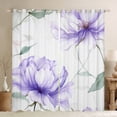 thumbnail image 1 of Castle Fairy Chic Purple Flower Boy Girl Curtains Pack Of 2 (42X84 Each),Spring Graden Curtains Blackout,Botanical Plants Bedroom Curtains,Super Cozy Room Decor, 1 of 6