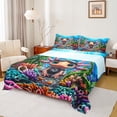 thumbnail image 1 of Castle Fairy Child Boys Girls Cute Sea Salamander Twin Sheet Sets,Cartoon Axolotl Bedding, 1 of 7