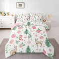 thumbnail image 1 of Castle Fairy Child Christmas Tree 2pcs Bedding Comforter Set,Flower Deer Twin Comforter Sets,Festival Xmas Breathable Bedding Set,Breathable Home Decor, 1 of 8