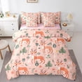 thumbnail image 1 of Castle Fairy Child Cute Deer Twin Bedding Sets,Winter Snowflakes Bedding Comforter Set, 1 of 8