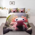 thumbnail image 1 of Castle Fairy Child Cute Sea Salamander Twin Comforter Sets,Cartoon Axolotl Bedding Set, 1 of 8