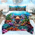 thumbnail image 1 of Castle Fairy Child Cute Sea Salamander Twin Comforter Sets,Cartoon Axolotl Bedding Set, 1 of 8