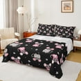 thumbnail image 1 of Castle Fairy Child Kawaii Mouse 4 Pieces Queen Sheet Sets,Cartoon Animal Ultra Soft Flat Sheet,Geometric Stripes Queen Fitted Sheet,Luxury Bedroom Decor, 1 of 7