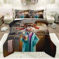 thumbnail image 1 of Castle Fairy Child Teens Cute Cow Full Size Comforter Sets,Cartoon 3D Animal Bedding Sets, 1 of 8
