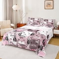 thumbnail image 1 of Castle Fairy Children Boys Girls Kawaii Cats Full Size Sheets,Cute Pet Bed Sheets, 1 of 7