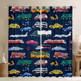 thumbnail image 1 of Castle Fairy Children Kids Cartoon Plane Car Blackout Curtains Set of 2 (52x84 Each),Construction Vehicles Window Curtains,Transportation Theme Curtains and Drapes,Ultra Soft Home Decor, 1 of 6