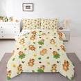 thumbnail image 1 of Castle Fairy Children Teenagers Adults Cartoon Animal Bear Full Size Comforter Sets 3-Piece,Happy Winter Snowflakes Bedding Comforter Set,Cute Stars Print Lightweight Bedding Sets, 1 of 8