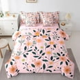 thumbnail image 1 of Castle Fairy Children Teens Adults Pink Flowers Bedding Comforter Set 7 Pieces,Chic Floral Blossoms Full Bedding Set Lightweight,Spring Garden Fitted Sheet Flat Sheet,Super Cozy Room Decor, 1 of 8