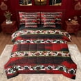 thumbnail image 1 of Castle Fairy Children Teens Boho Tribal Aztec Bedding Comforter Set 7 Pieces,Abstract Cow Print Full Bedding Set Lightweight,Rustic Western Farmhouse Fitted Sheet Flat Sheet,Lightweight Room Decor, 1 of 8