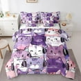 thumbnail image 1 of Castle Fairy Children Teens Kawaii Cats Bedding Comforter Set,Cute Pet Full Bedding Set, 1 of 8