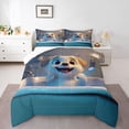 thumbnail image 1 of Castle Fairy Children Teens Kawaii Dog Full Size Comforter Sets,Cute Animal Bedding Sets, 1 of 8