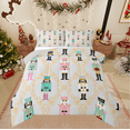 thumbnail image 1 of Castle Fairy 2-Piece Twin Size Comforter Set - Nutcracker Plaid Christmas Print, 1 of 8